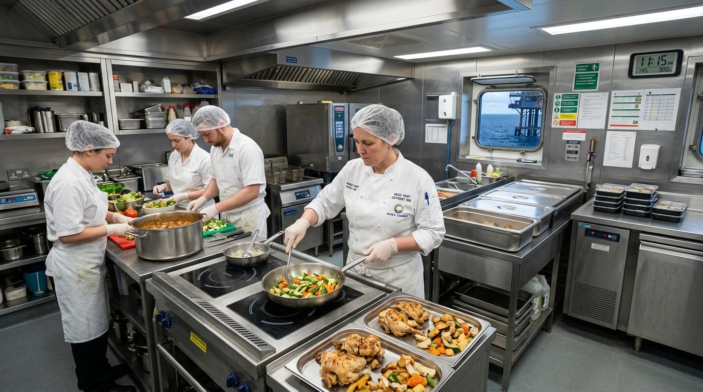 Offshore Galley Kitchen and Catering Crew